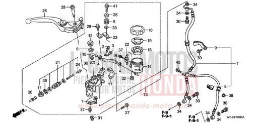 MAITRE-CYLINDRE FREIN AV. (CBR600RR) CBR600RRB de 2011